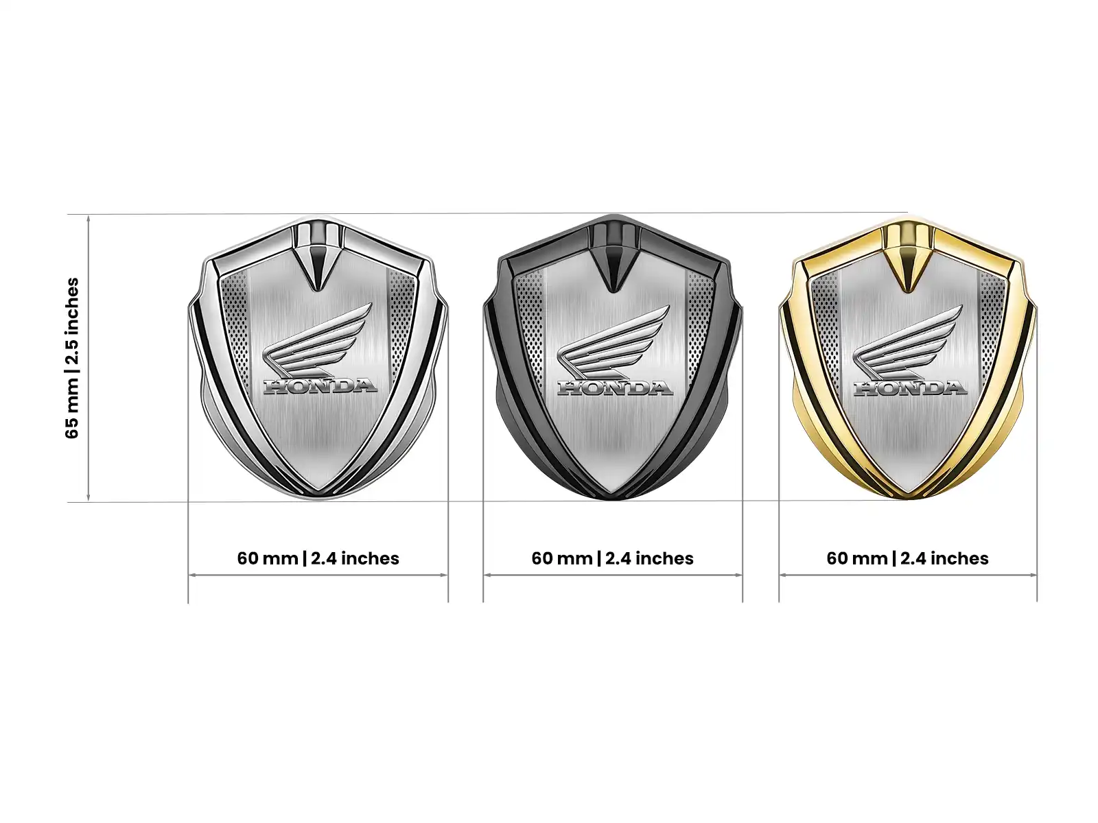 Honda Emblema Silicone Badge Disegno Sportivo Alta Qualità